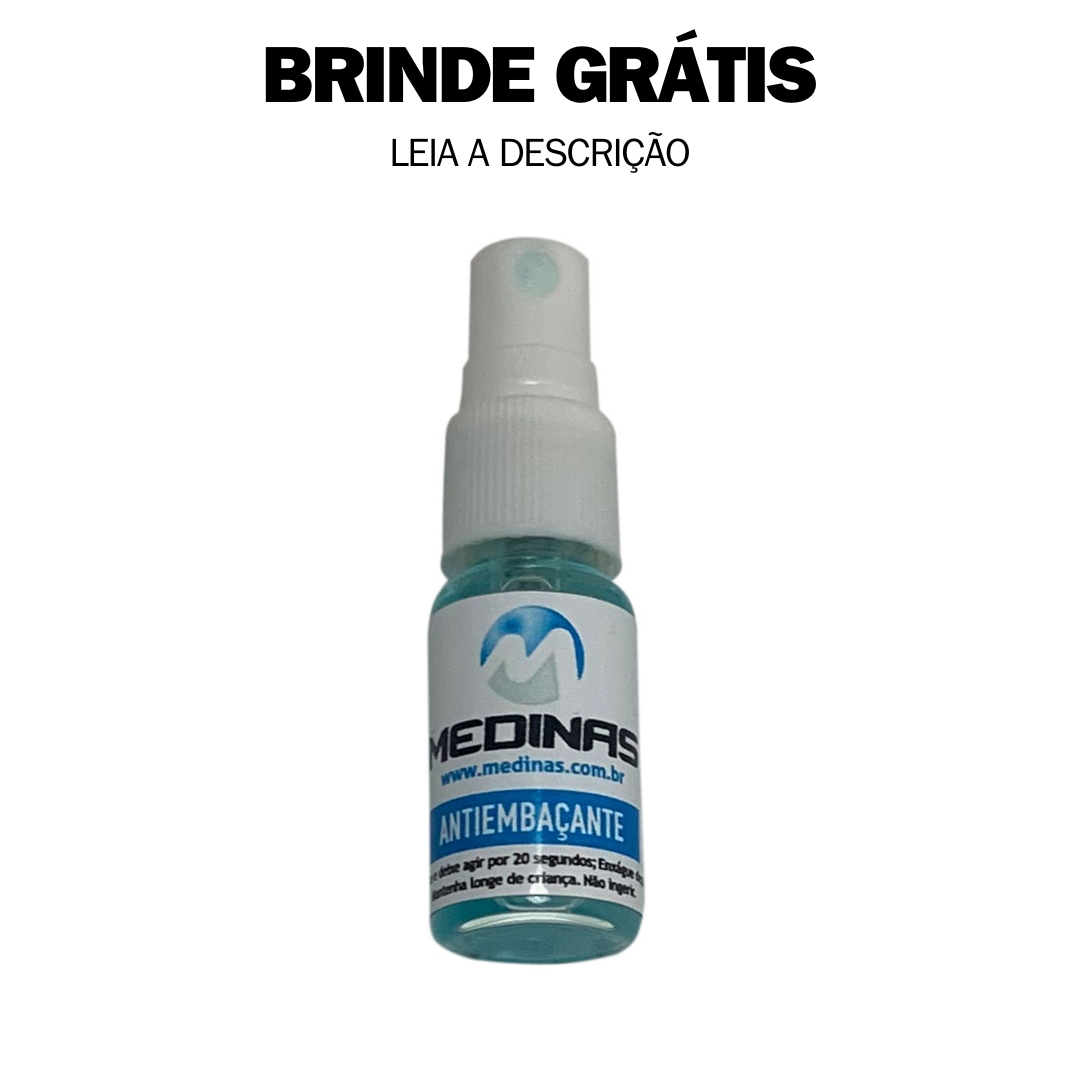 (BRINDE) Líquido Antiembaçante AntiFog Spray Medinas 5ml