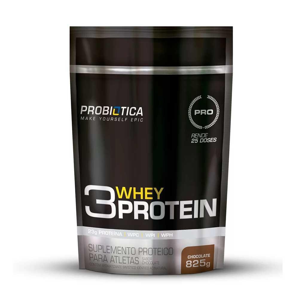 3 WHEY PROTEIN PROBIOTICA Refil 825g 1