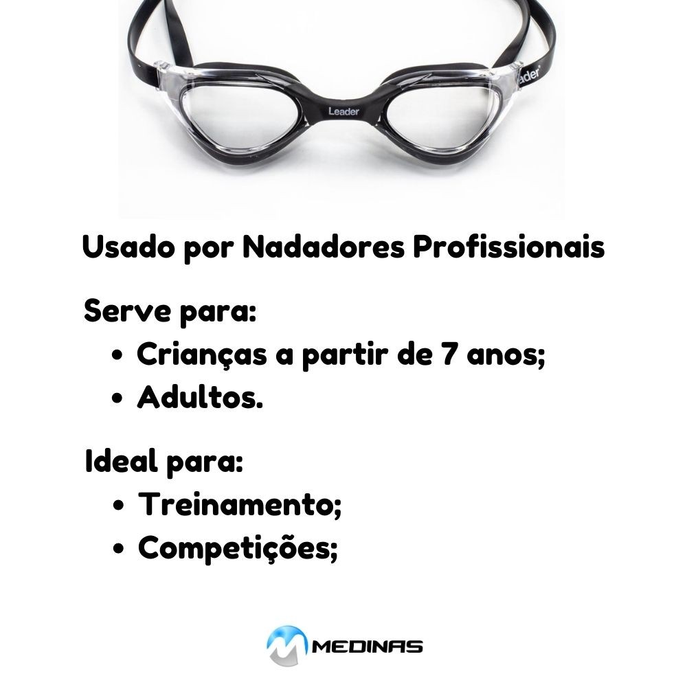 Oculos Natação Leader Winner 1