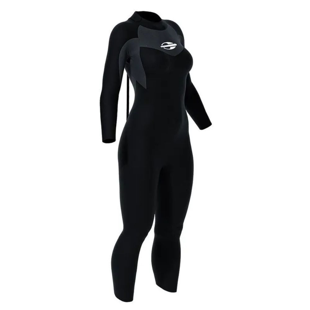 Long John Manga Longa Backzip 3-2mm Feminino Triathlon Natação Mormaii 1