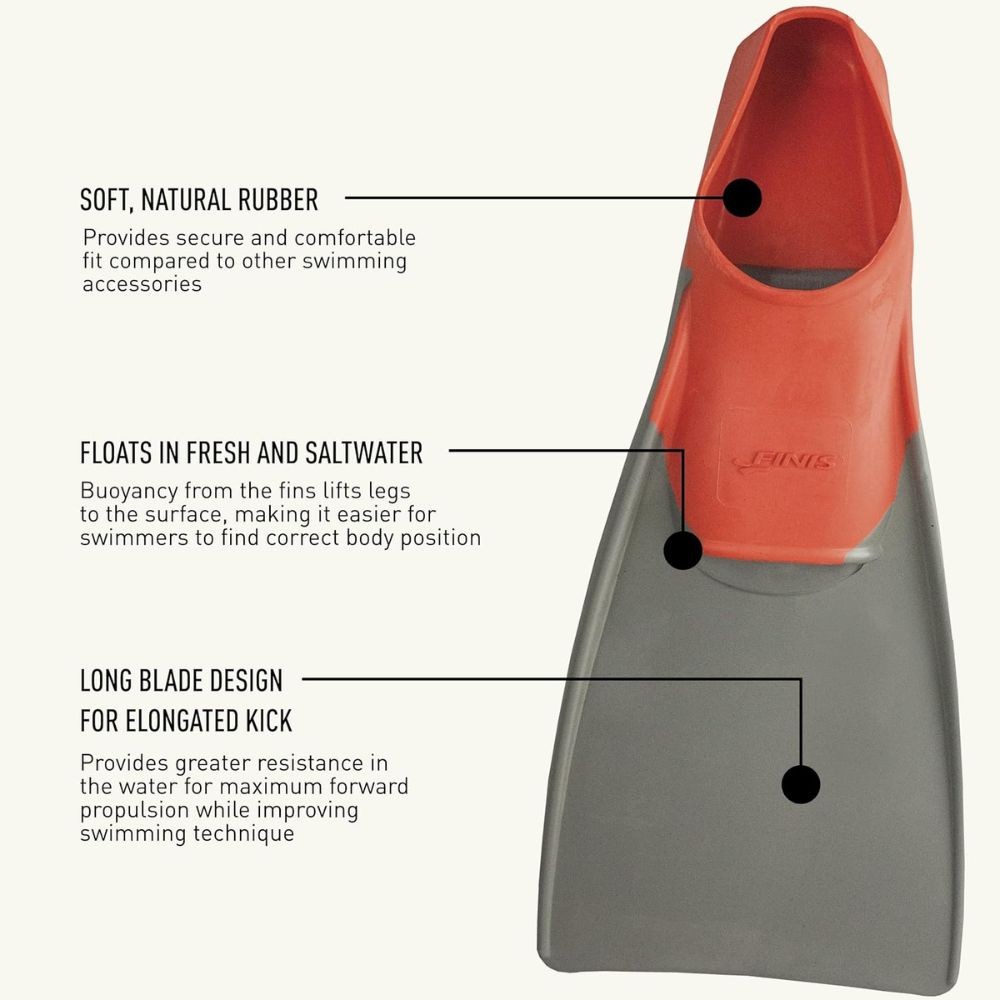 Nadadeira Long Floating Finis 1