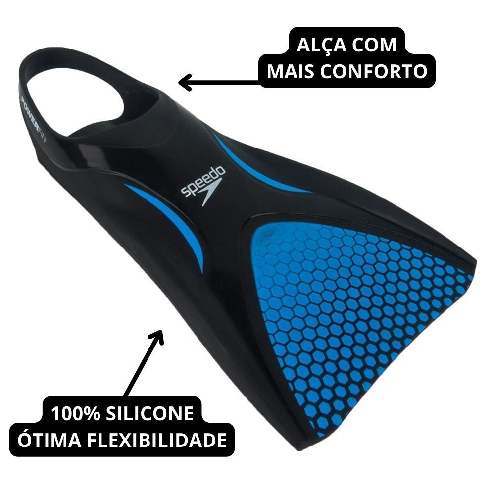 Nadadeira Pé de Pato Natação Speedo Power Fin