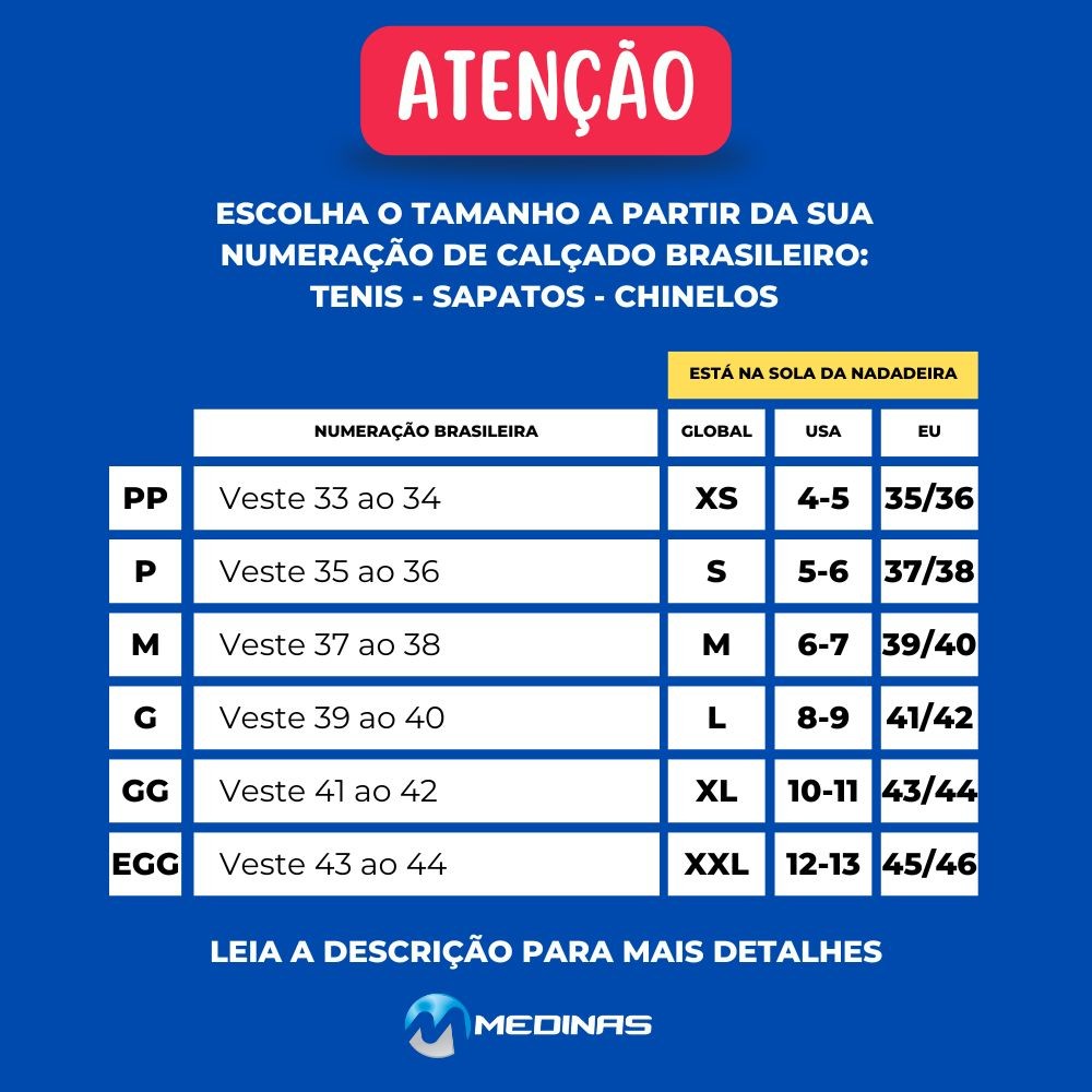 Pé de Pato Nadadeira Natação Hammerhead Az F