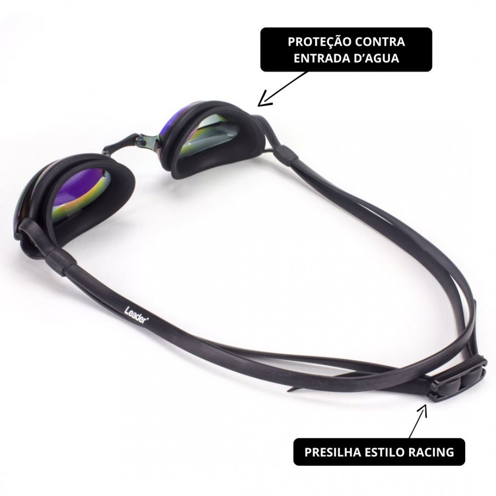 Oculos Natação Espelhado Leader Deep 1