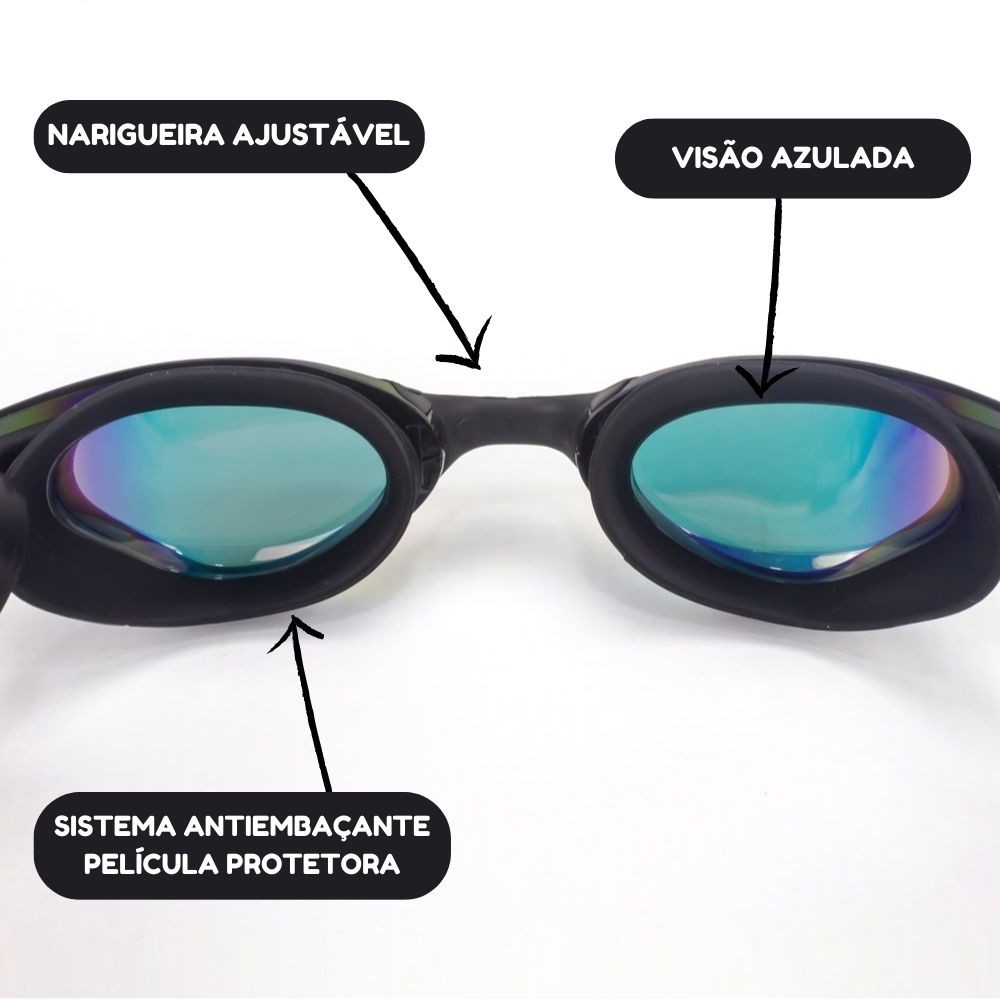 Oculos Natação Espelhado Leader Winner 1