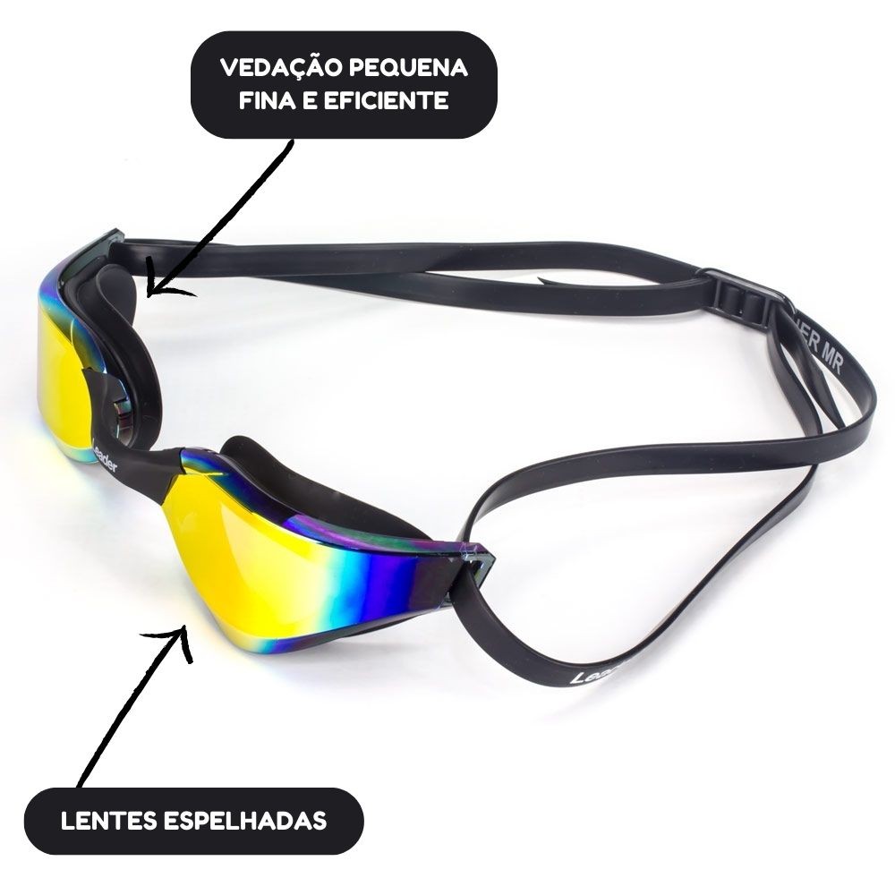 Oculos Natação Espelhado Leader Winner 1