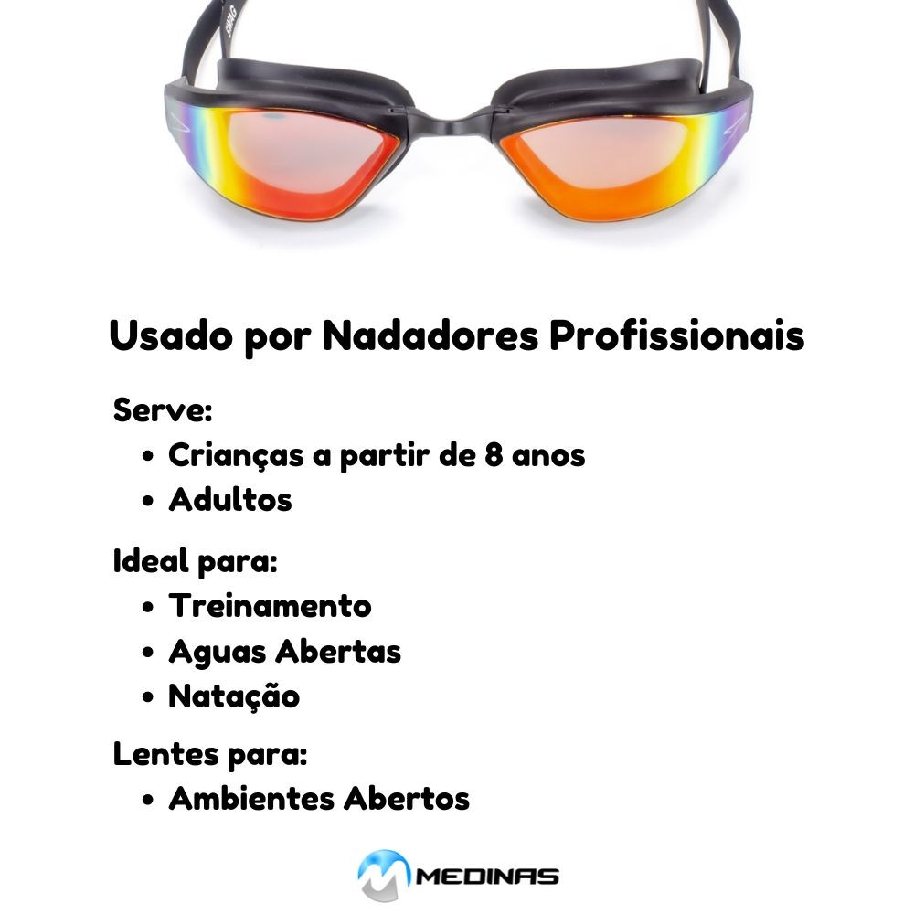 Óculos Natação Espelhado Speedo Swag 1