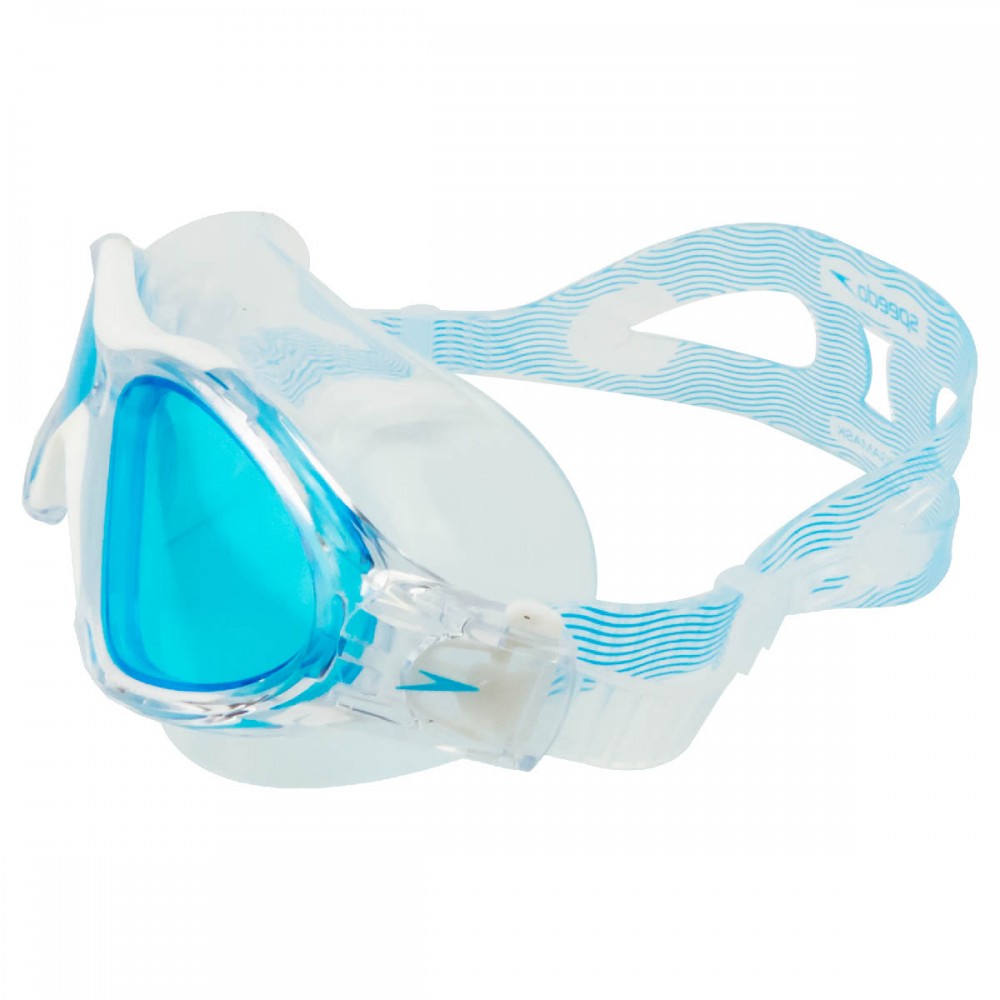 Óculos Mascara Natação Speedo Omega Branco Azul F