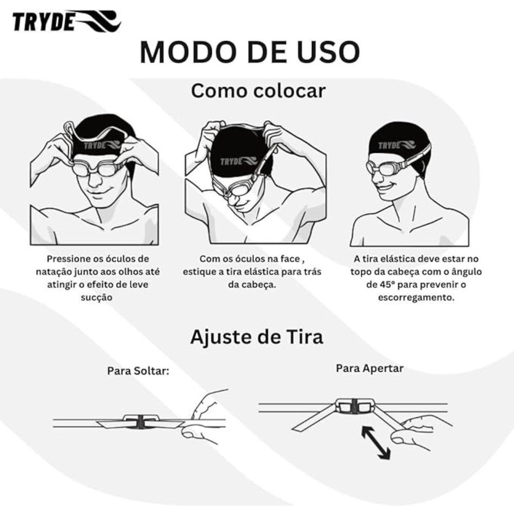 Oculos Natacao Tryde Espelhado Aqua Fusion 1