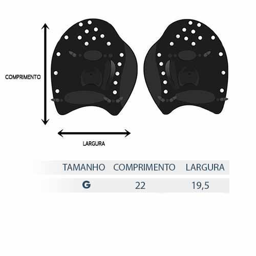 Palmar Natação Arena Elite Hand Preto F