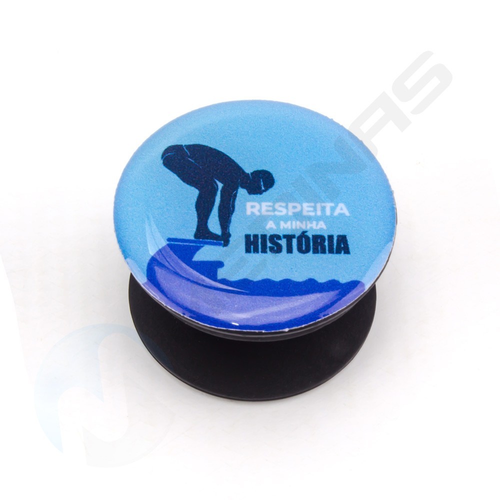 Pop Socket Celular Natação Respeita Minha História 1