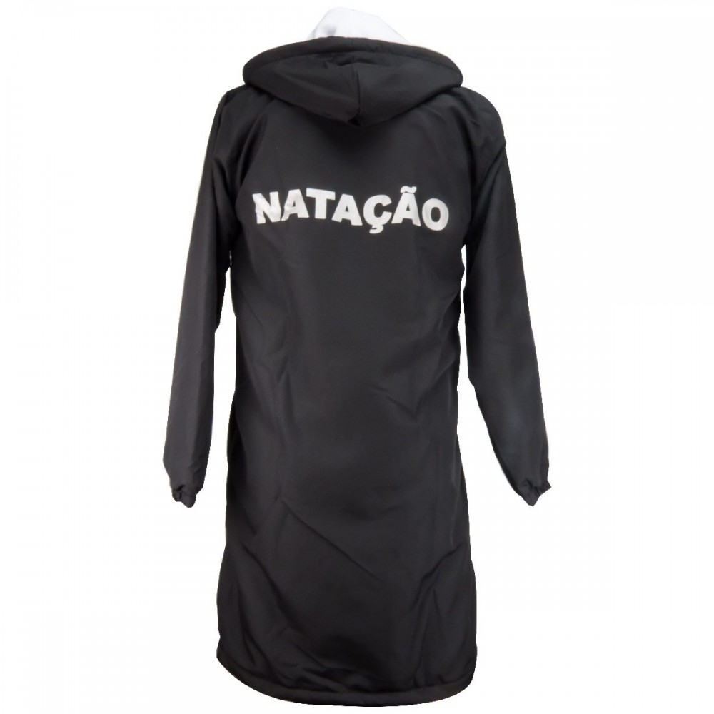 Roupão Parka Natação Fastswim Preto F