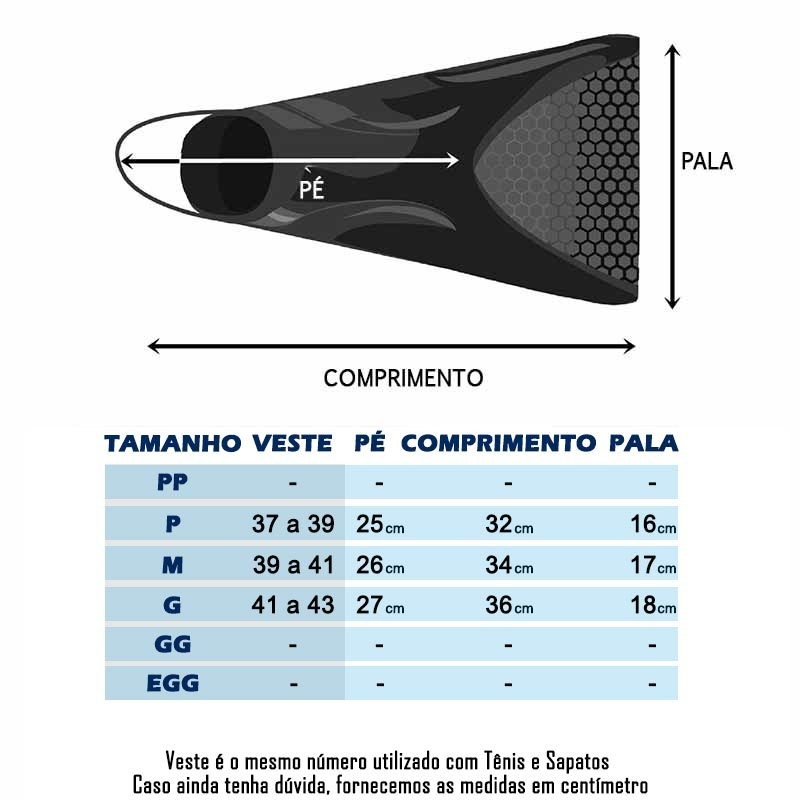 Nadadeira Pé de Pato Natação Hydro Azul Silicone F