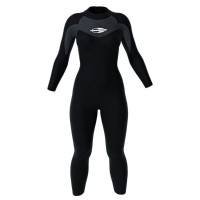 Long John Manga Longa Backzip 3-2mm Feminino Triathlon Natação Mormaii