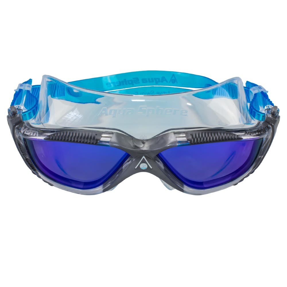 Oculos Natação Espelhado Aqua Sphere Vista Titanium 1