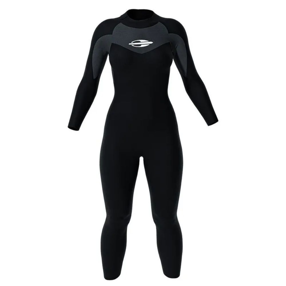 Long John Manga Longa Backzip 3-2mm Feminino Triathlon Natação Mormaii